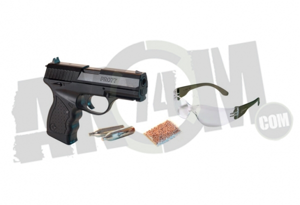 Пистолет пневматический CROSMAN PR077 Kit (пули+очки+2 баллон)