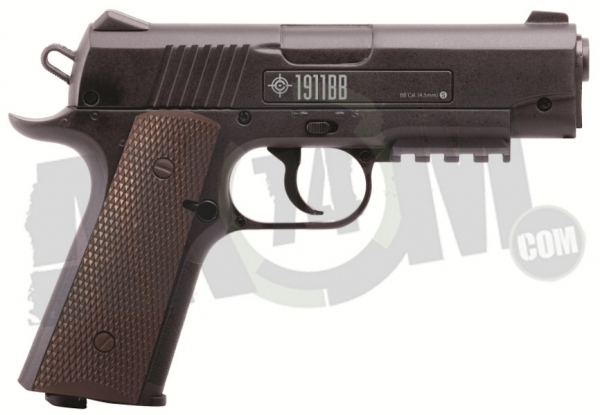 Пистолет пневматический CROSMAN 1911BB (до 7,5 ДЖ, кал.4,5 мм)
