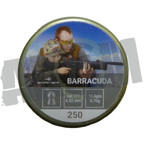 Пули Borner Barracuda  0,7 гр. 4,5 мм, (250шт.)